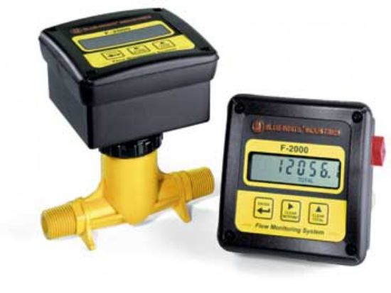 Blue-White Industries 8In Saddle Digital Flowmeter With Wall Mount Display - RTPB80A4GM1