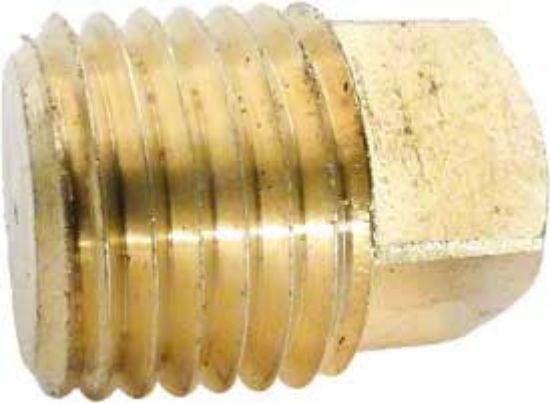 Couplings Company Inc. .25IN Mpt Brass Square Head Plug - 28085