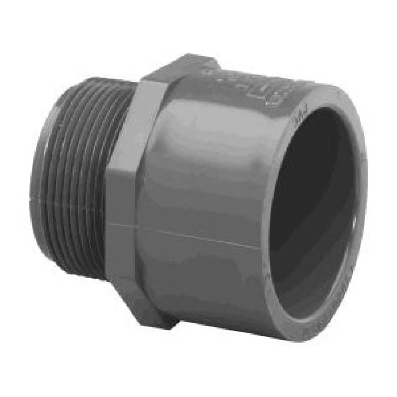 1/2" Schedule 80 PVC (MPT x S) Male Adapter 836-005