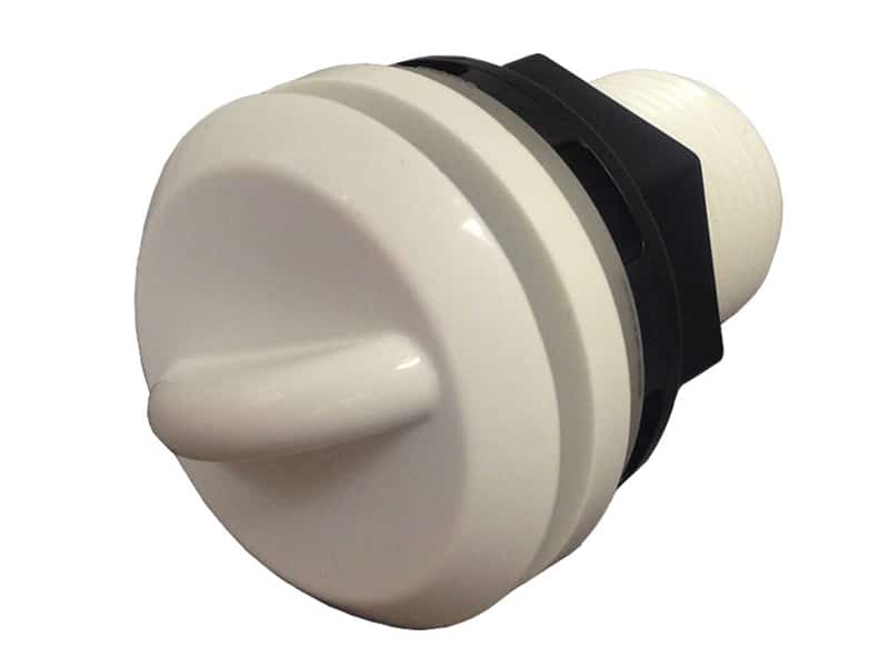 1/2 Inch (in) Standard Air Control Valve (White)