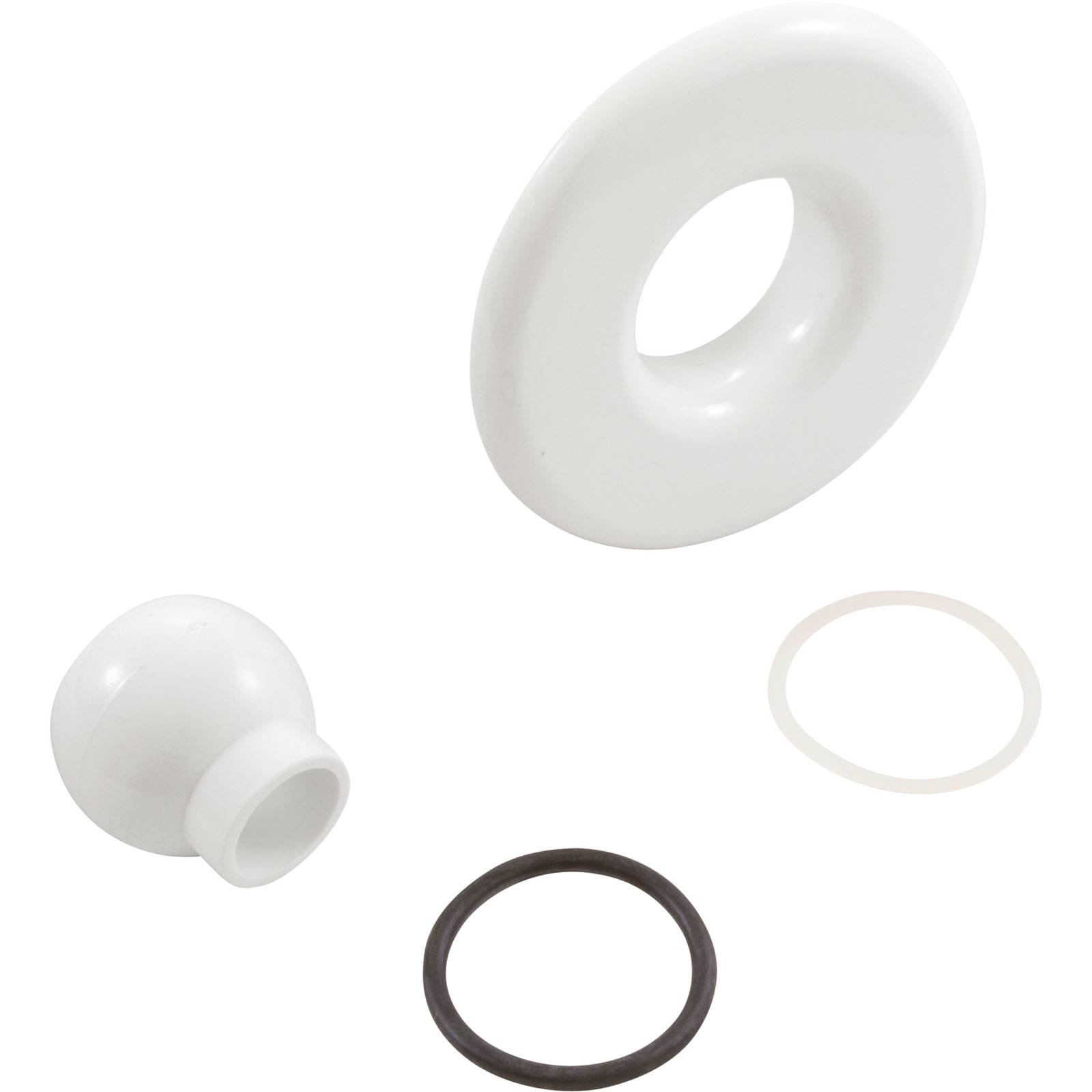 Balboa Slimline Escutcheon & Eyeball White 10-3955