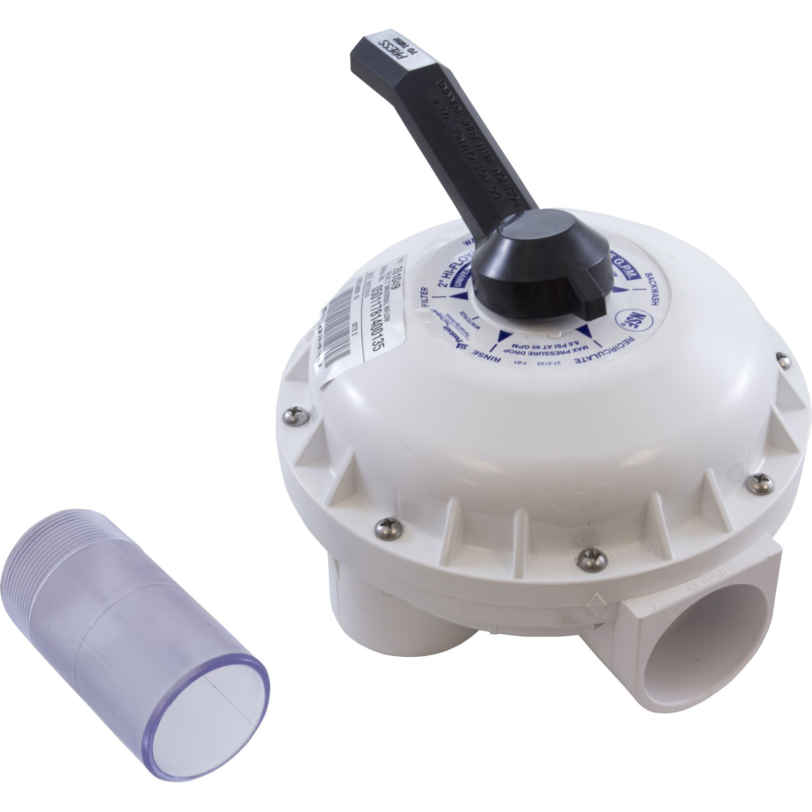 Multiport Valve, Pentiar Pool Products DE Filter, 2"