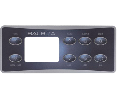 10823 BalboaTopside Overlay, 8-Button, Deluxe Panel, LCD