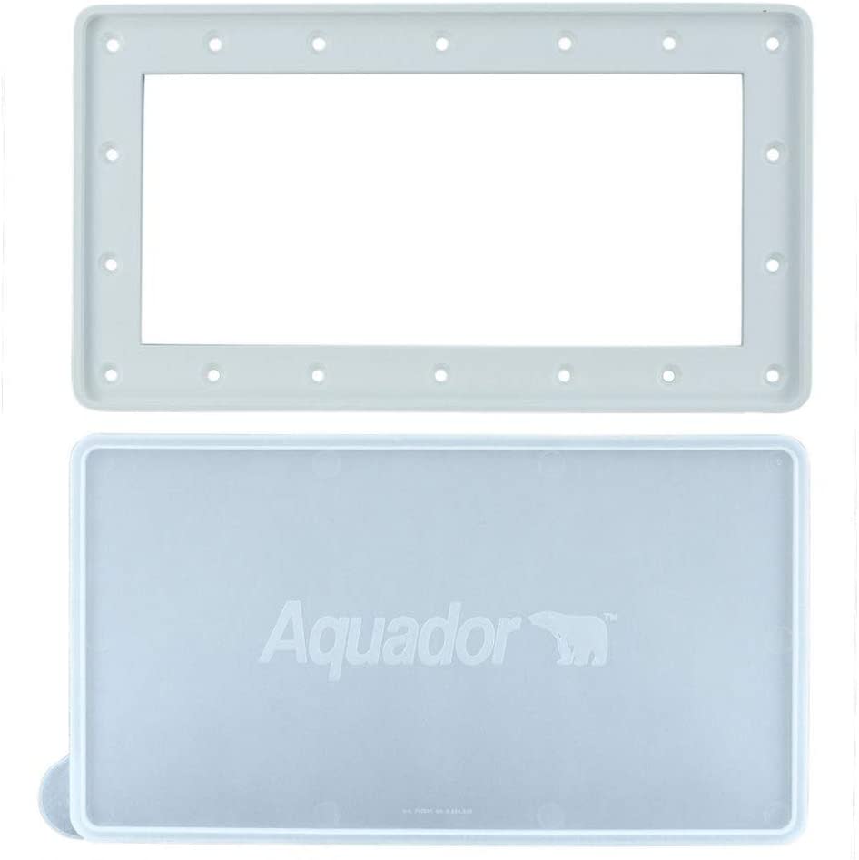 Aquador Widemouth Face Plate & Cover Winterizing Inground Swimming Pools - Replacement for Hayward SP1085 Skimmers