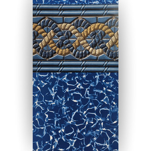 Swimline 15' x 30' Oval Mystri Gold 54" Above Ground Heavy Gauge Uni-Bead Liner, LI153054MGU25
