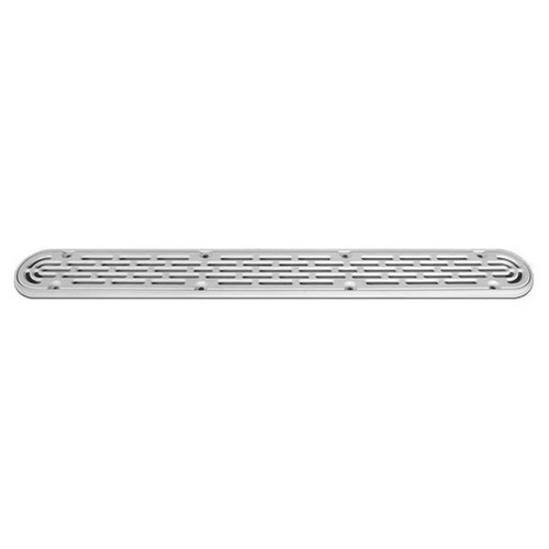 AquaStar 32" Channel Pool Drain, Mud Drain/Flat Grate, Anti-Entrap Cover | 32CDFLFR101