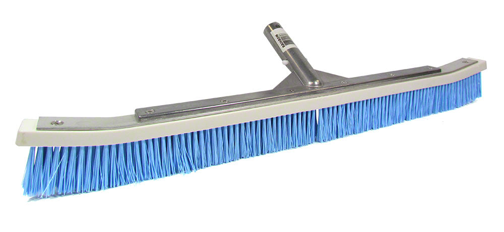 Blue Nylon Curved Aluminum Backed Wall Brush - 24 Inch