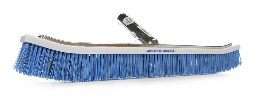 Blended Stainless and Nylon Curved Aluminum Back Wall Brush - 18 Inch