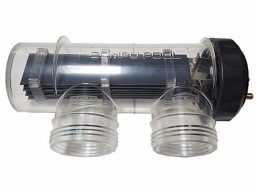 CompuPool OEM Replacement Salt Cell with Housing for CPSC36, 7-Blade for up to 40,000 Gallons, JD363130D-COMPL