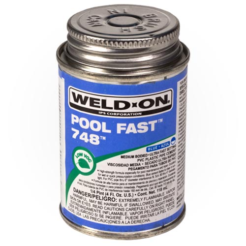 Weld-On Pool Fast 748 Glue - 1/4 Pint