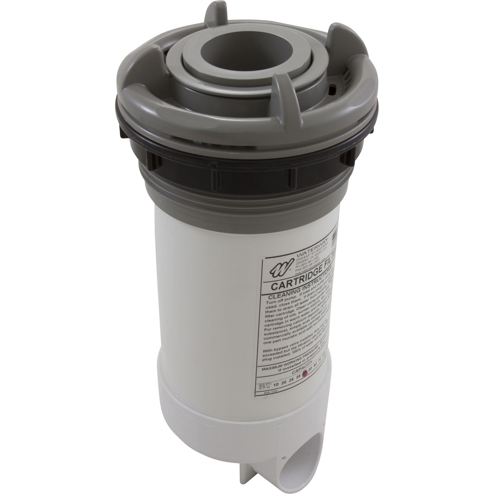 Skim Filter Complete, WW DynaFlo Lo-Profile, 40sqft, Gray : 510-6547