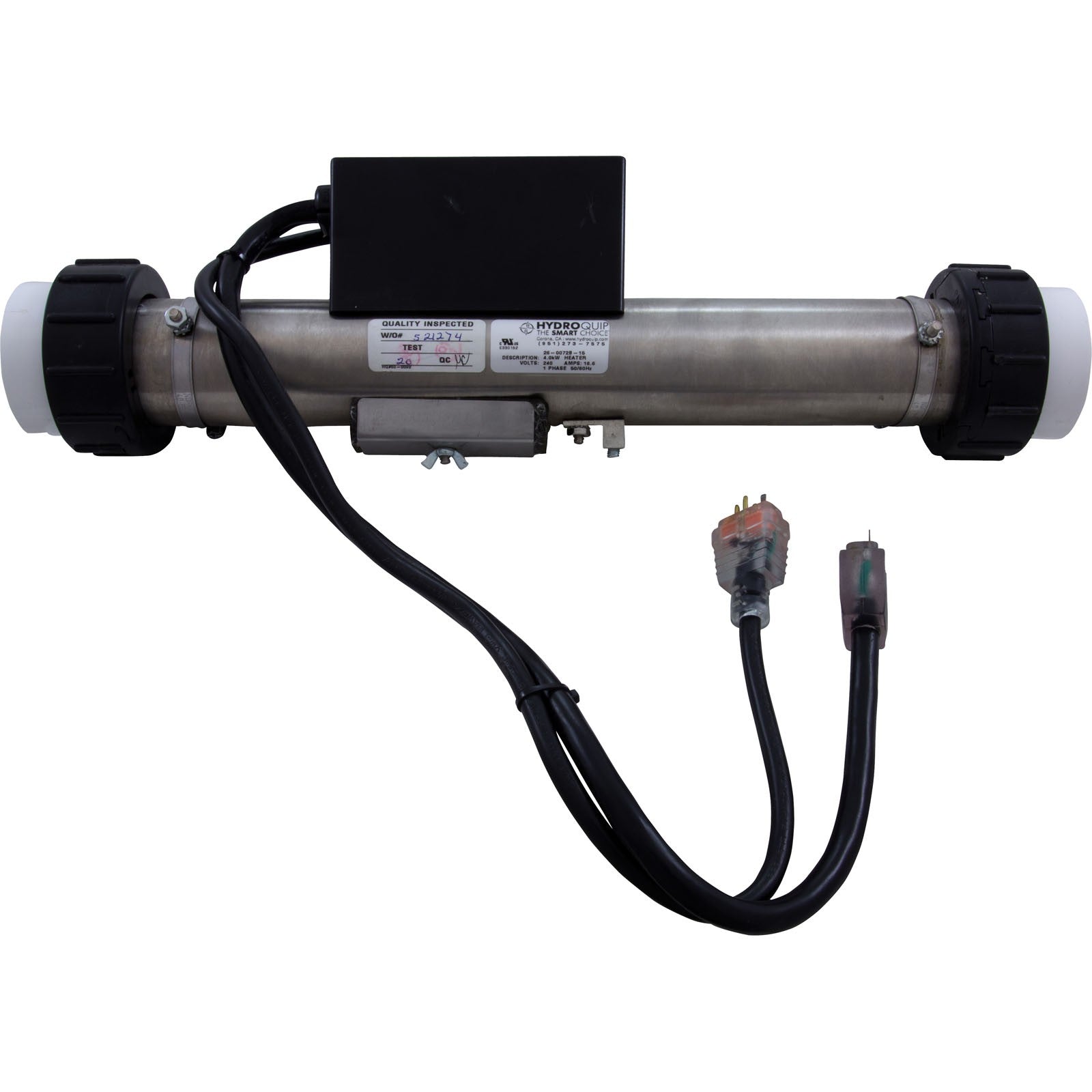Heater, FloThru, HQ PS Air, 230v, 4.0kW, w/Short Cord, Slide : 48-PS40-SA