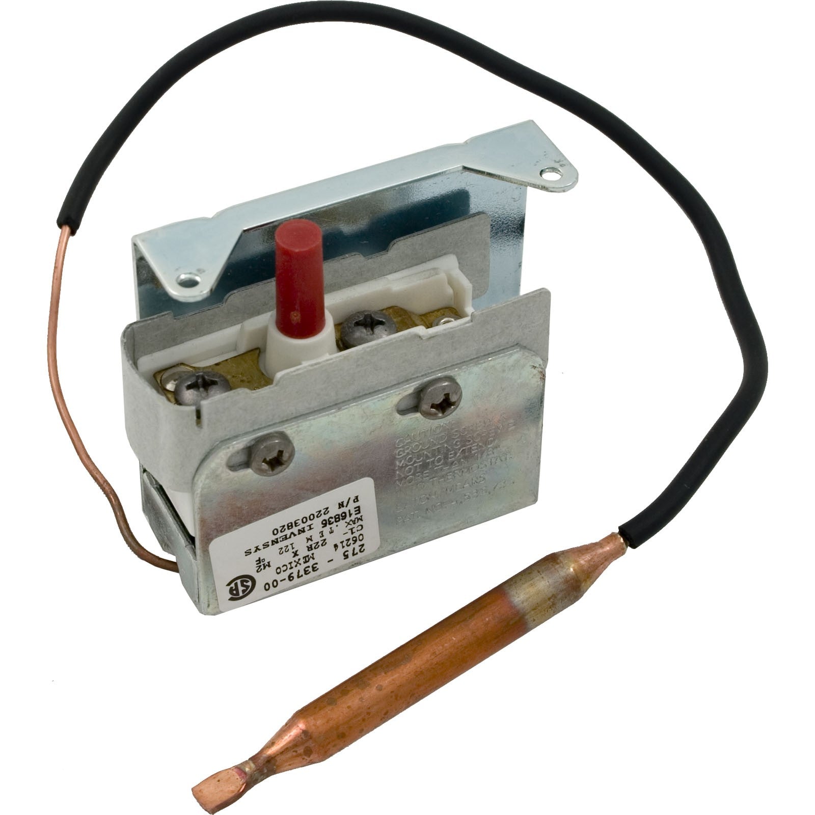 Hi-Limit, 5/16" dia, 12"Cap, SPST, Screw Terminal, Coates 61L/E-6 : 22003820