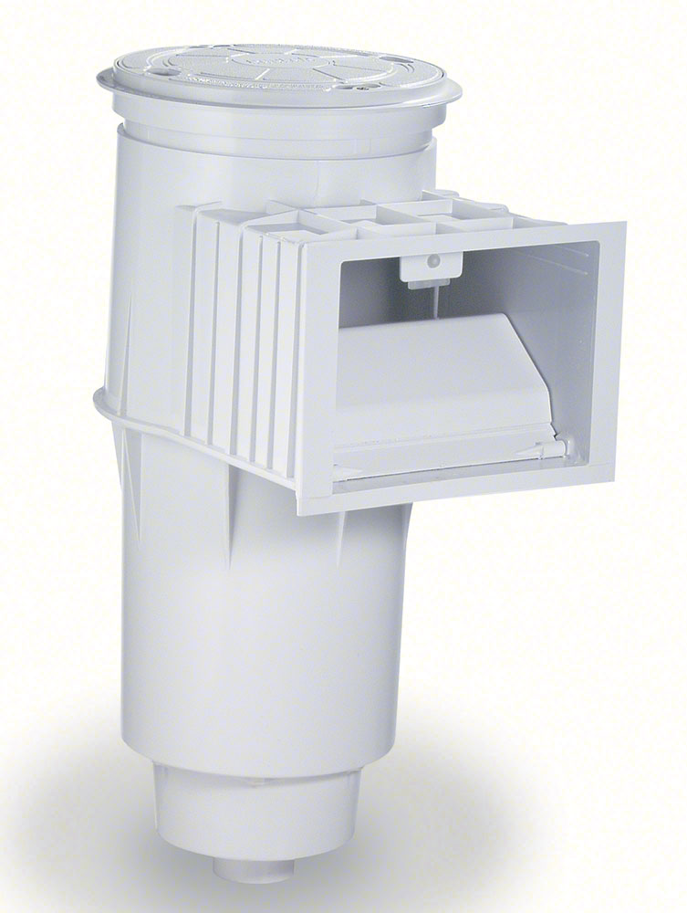 Admiral S20 2 Inch Socket Concrete Skimmer With Flap Weir - White