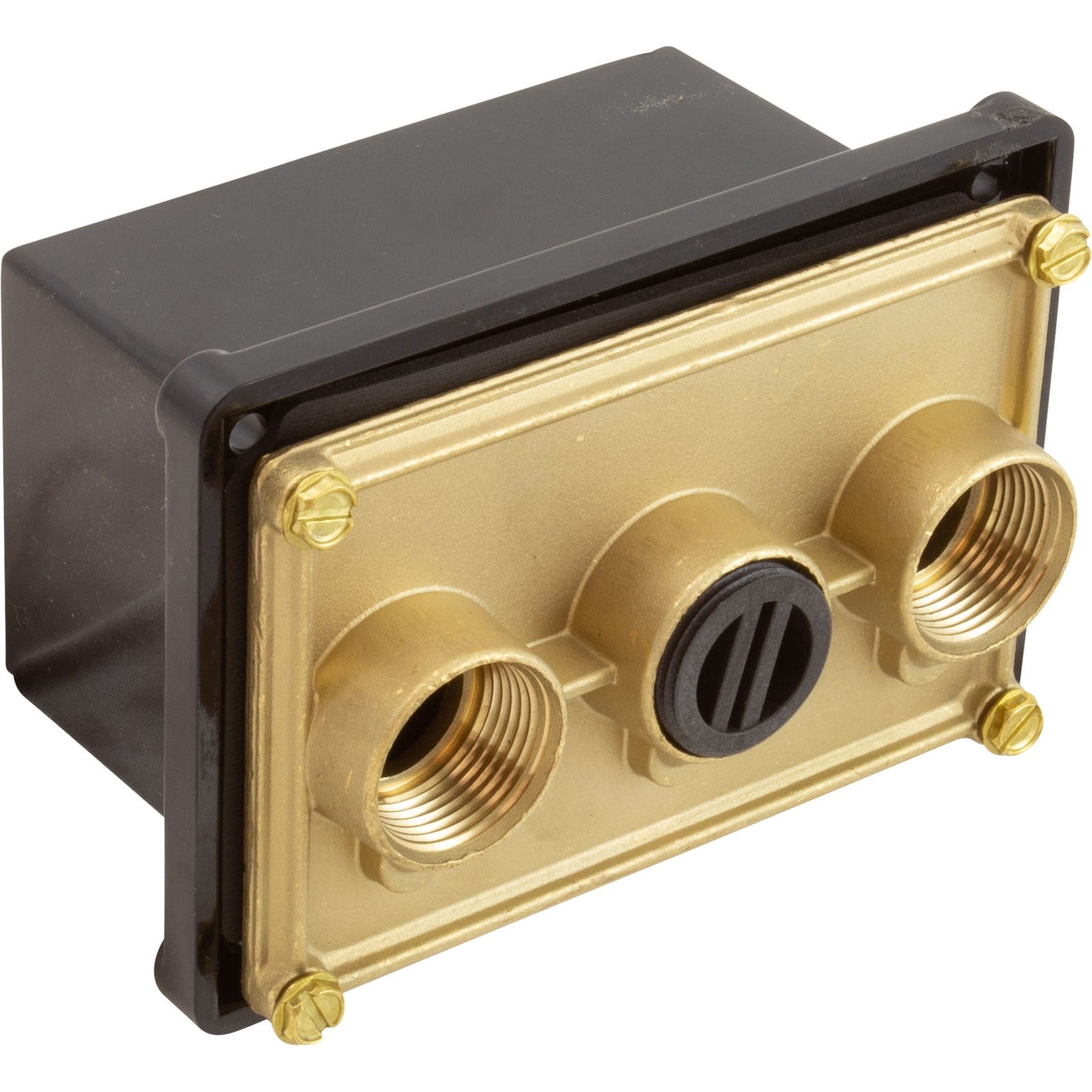 Light Junction Box, Pentair,(3) 3/4" Ports, Brass Base : 78310600