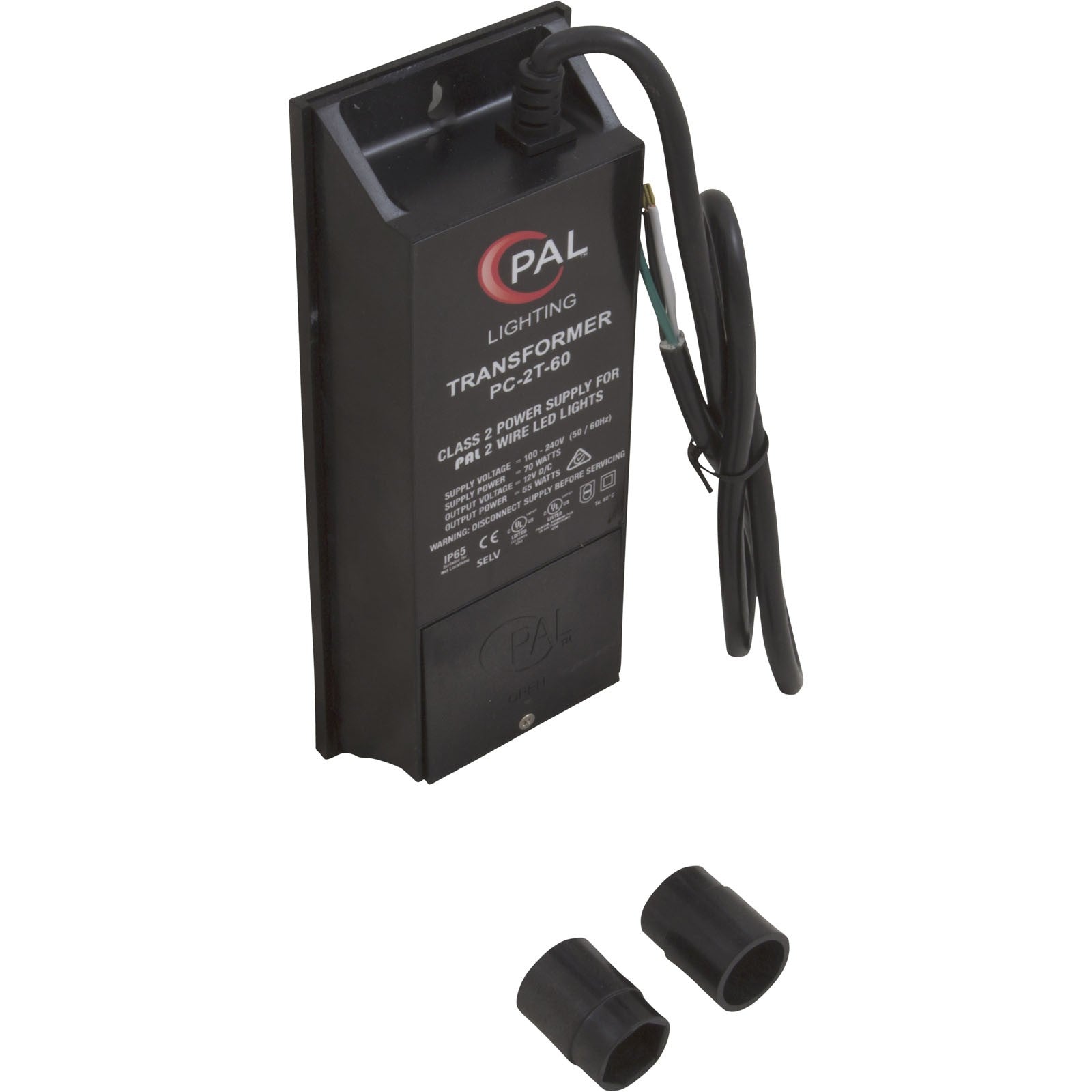 PAL PC-2T 2-Wire Transformer, 12 VDC Output, 55 Watt : 42-PC-2T-60