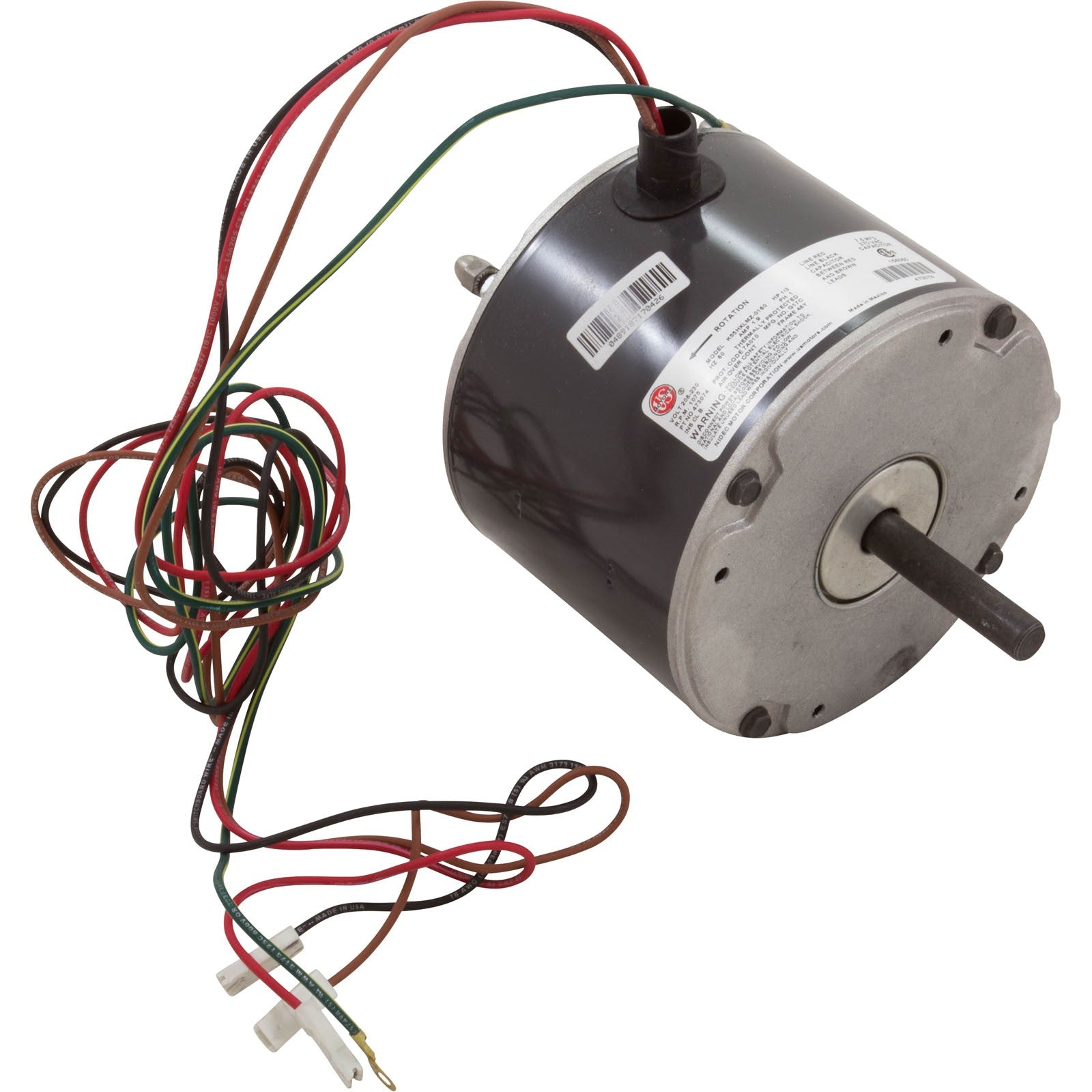 Fan Motor, Pentair ThermalFlo Heat Pump, w/ Acorn Nut : 470289