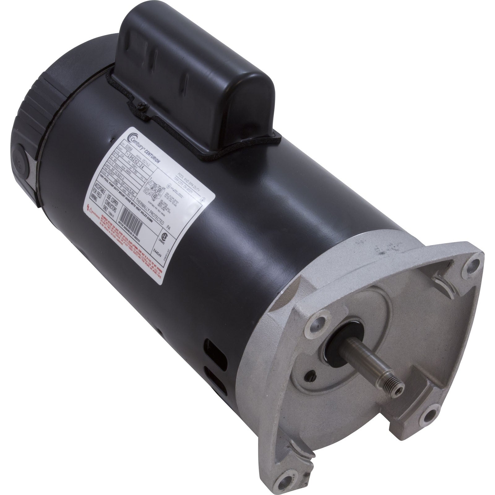 Motor, Century, 1.5hp, 115v/230v, 1-Spd, 56Yfr, SQFL, Full Rate : B2858