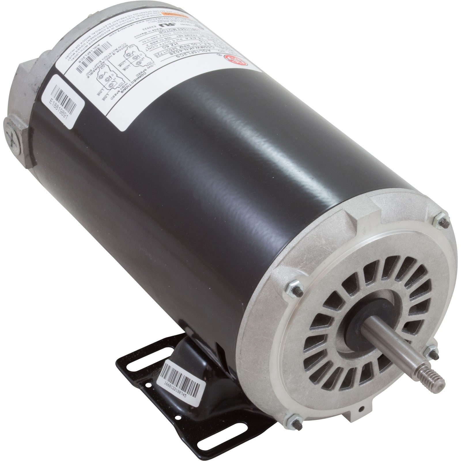 Motor, US Motor, 1.5 Horsepower, ThruBolt, 2-Speed, 115v, 48Y : AGL15FL2CS