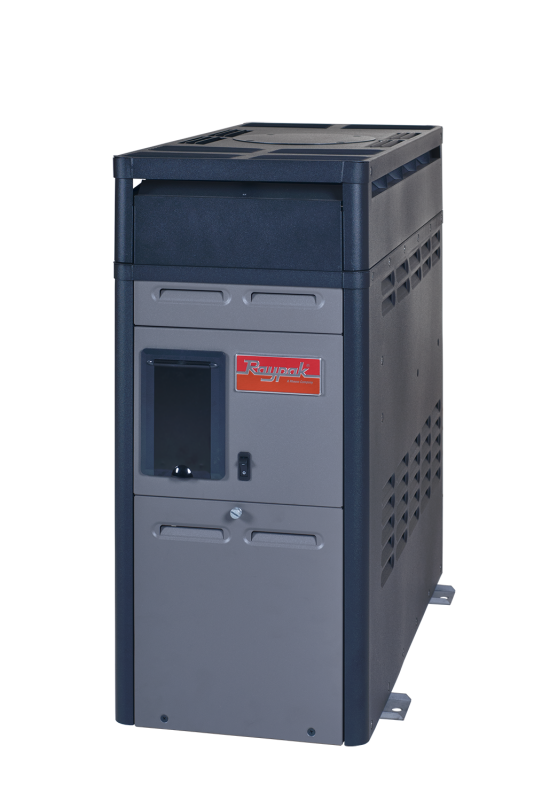 Raypak 150,000 BTU Electronic Pool and Spa Heater w/ Riser - Propane