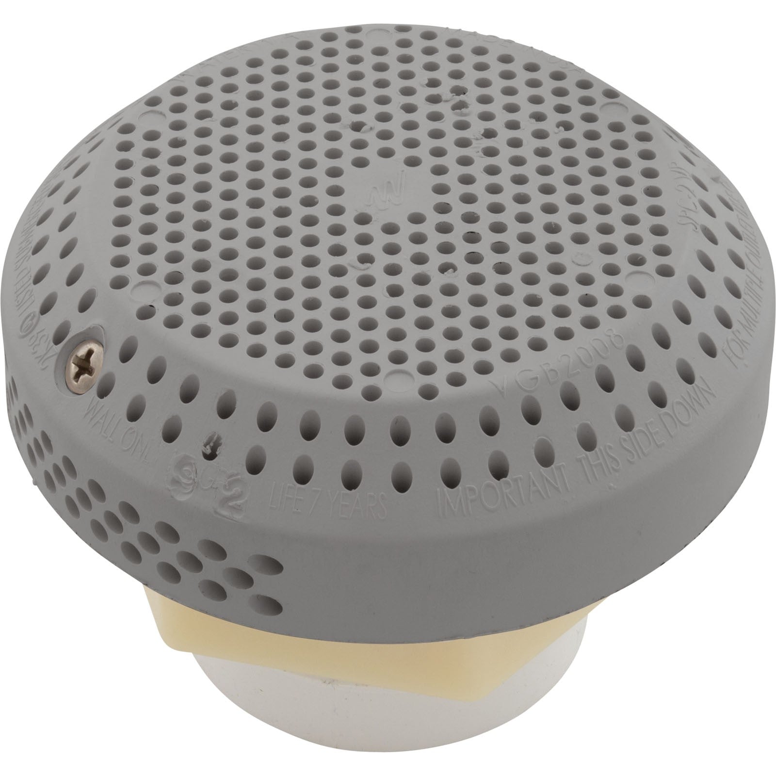 Suct Assy, WW 3-1/2" Hi-Flow, 2-3/8"hs, 1-1/2"s, Gry, w/o Vac Brk : 640-3257V