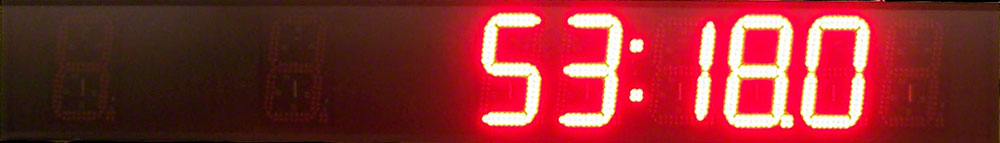 Single-Line 8-Digit LED Scoreboard for All Aquatic Events