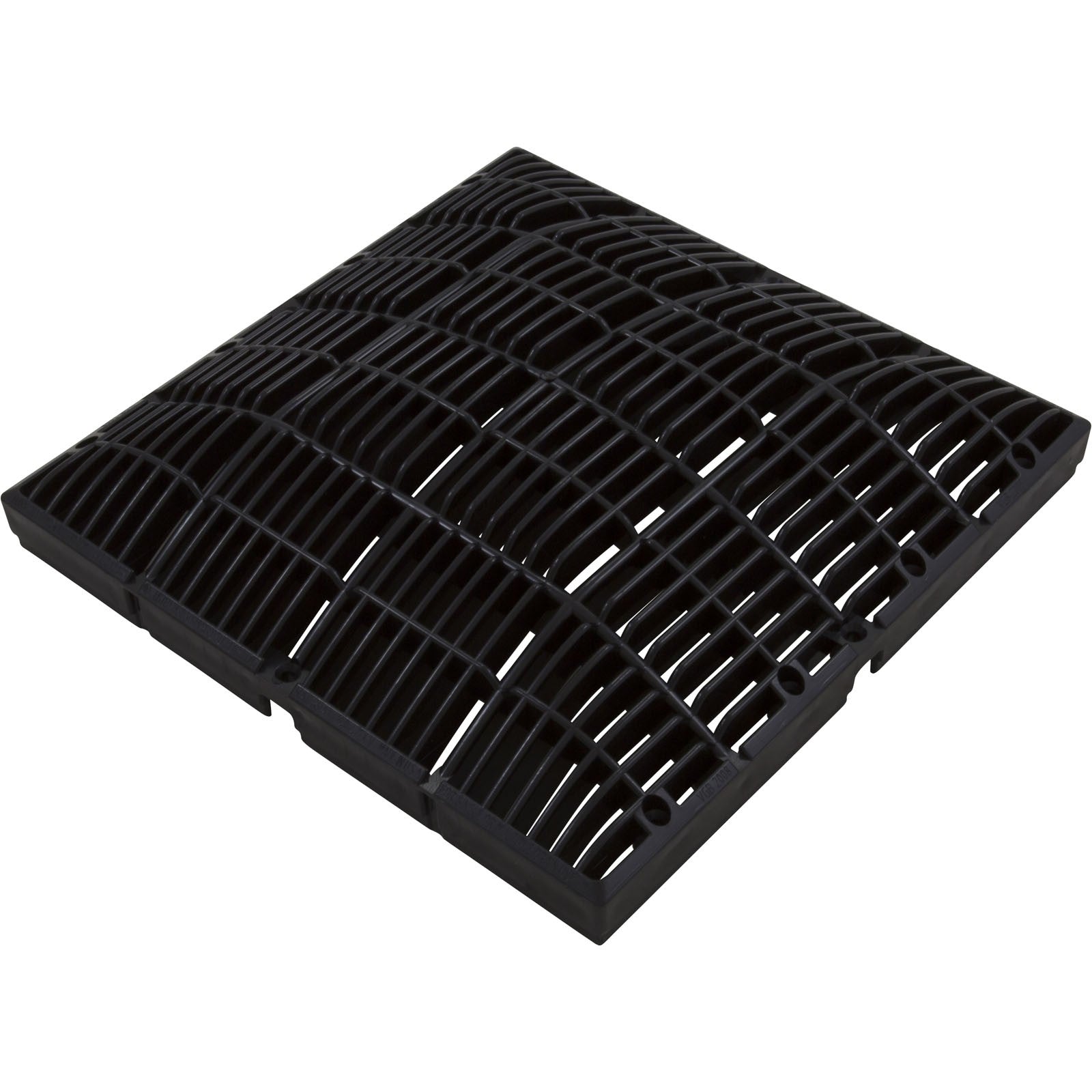 Main Drain Grate, Waterway 12" x 12" Square, VGB, Black : 642-4721 V