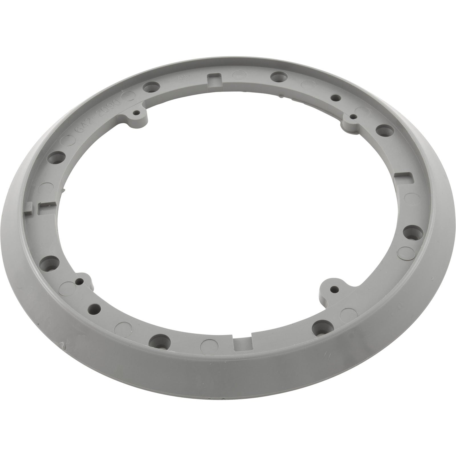 Mounting Plate, Waterway Main Drain Vinyl, 8" Round, Gray : 642-2097