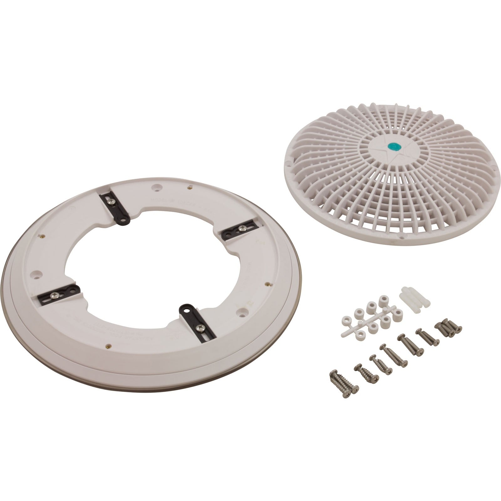 Main Drain Grate, Retro 10" Round, Universal, White : A10RCFR101