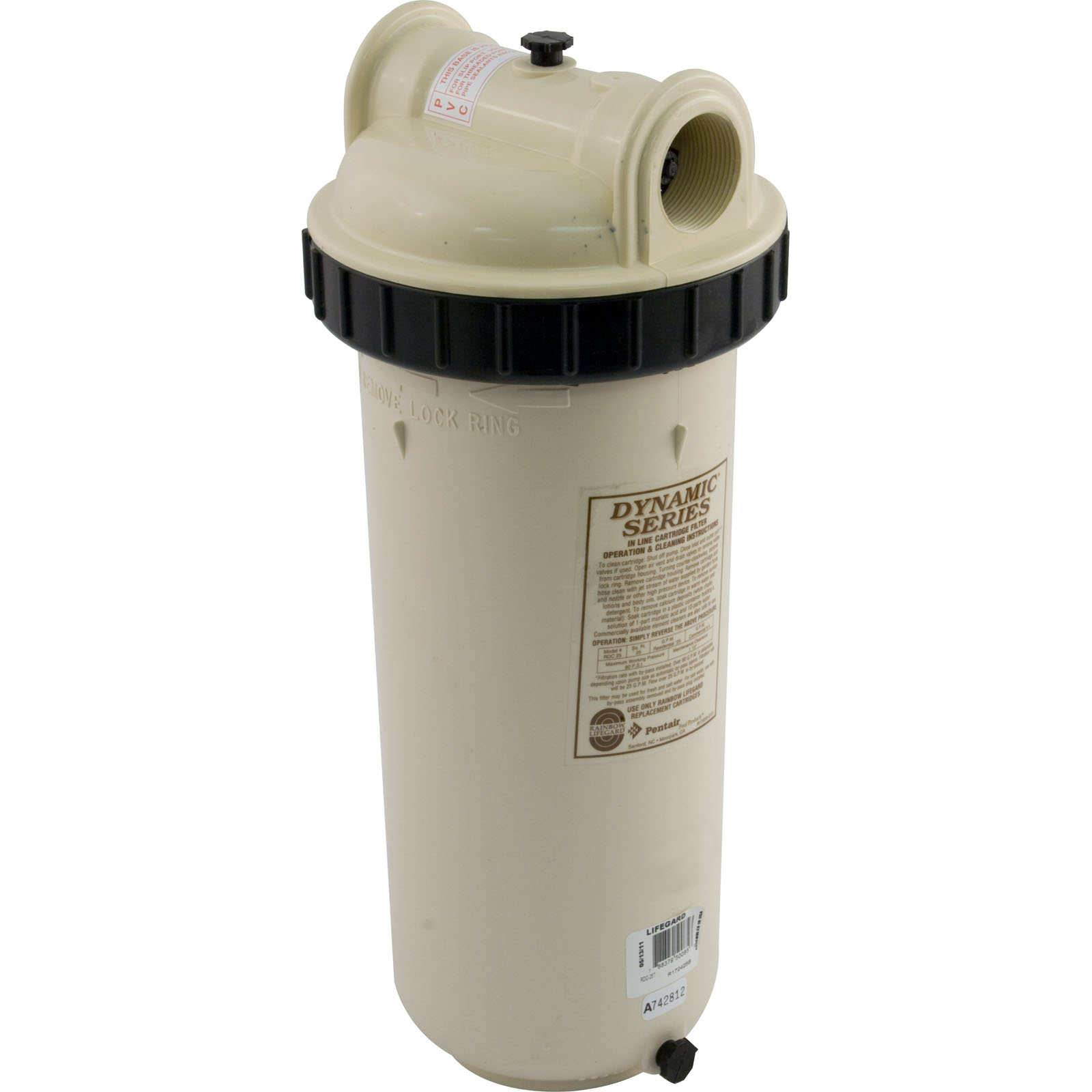 Cartridge Filter, Pentair Rainbow RDC-50, Inline, 1-1/2″s | R172426K