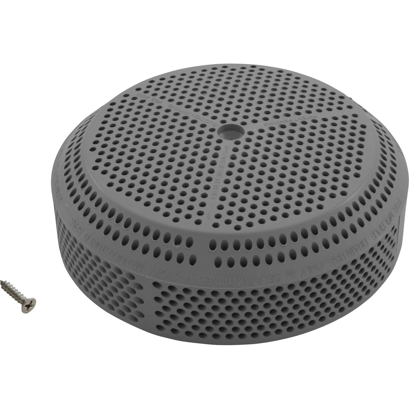Suction Cover, BWG/GG, 4-7/8", 179/256 gpm, Gray, w/Screws : 30240U-CG