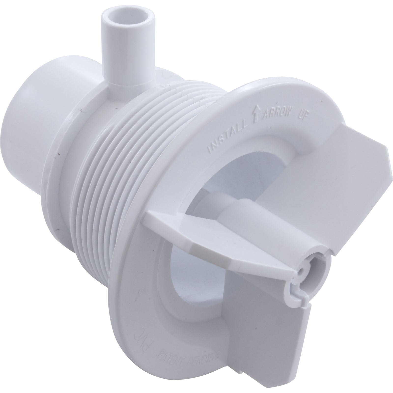 Wall Fitting, BWG/GG Suction Assy, 3-5/8"hs, 2"spg, White : 30420-WH