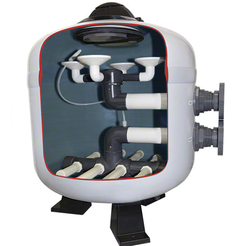 Hayward Next Gen. Commercial Sand Filter, 36 in. Tank, 7.2 Sq. Ft., 2 in. Threaded Bulkheads (HCF362T) - Obsolete