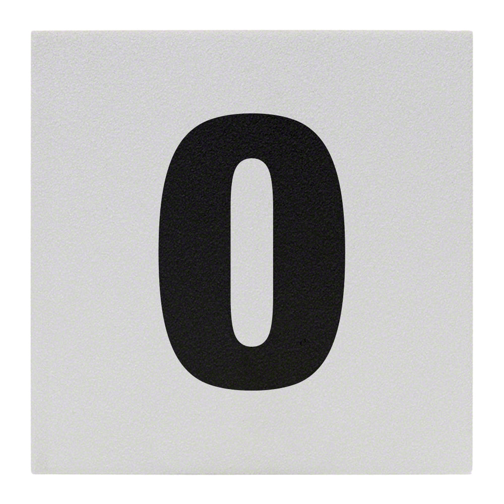 0 Ceramic Skid Resistant Tile Depth Marker 6 Inch x 6 Inch with 5 Inch Lettering