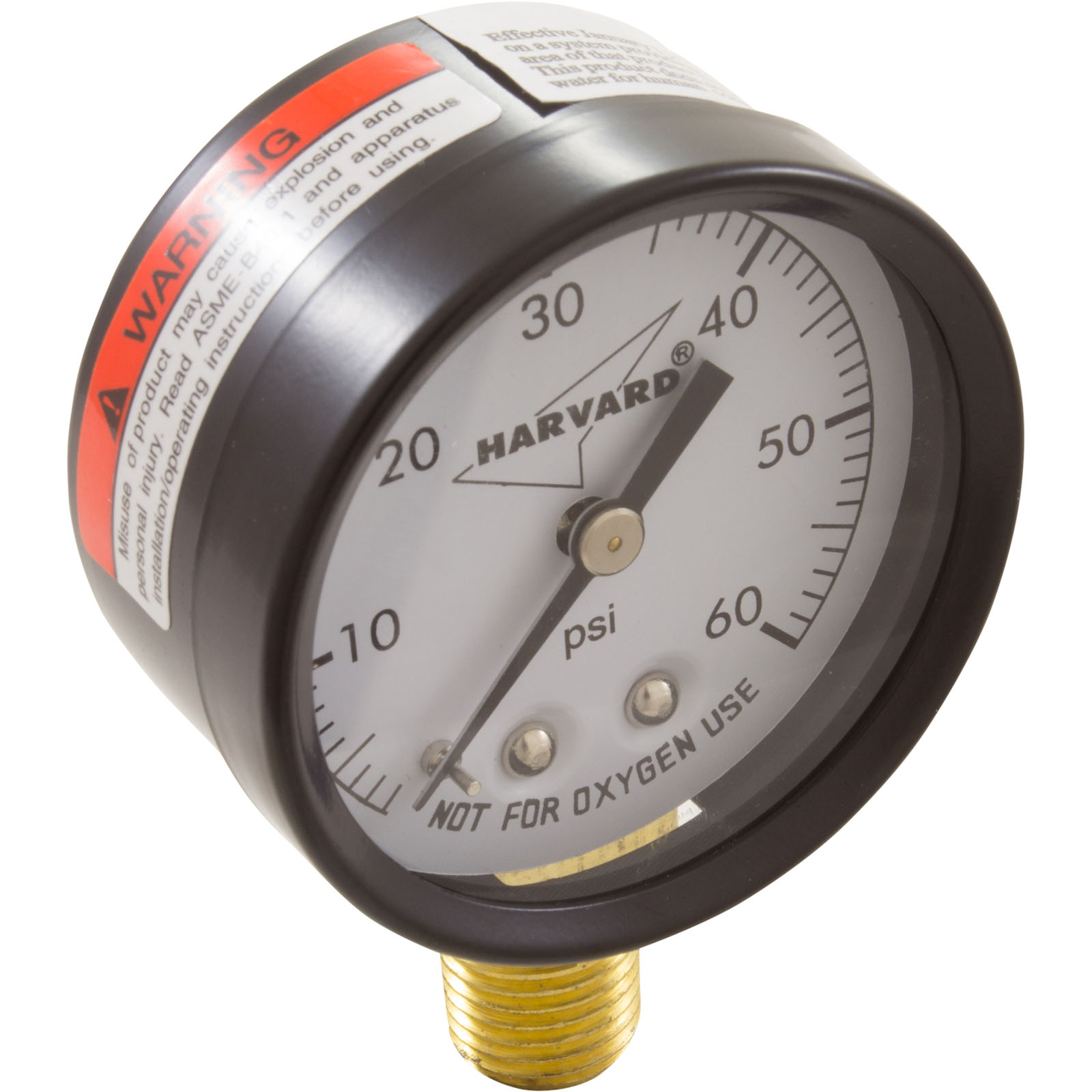 Pressure Gauge, 1/4″mpt, 0-60psi, Bottom Mount, Generic | IPG602-4LNL