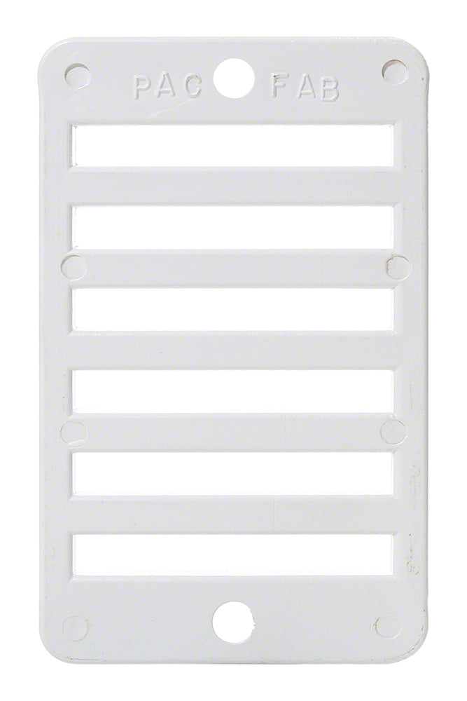 Hi-Style Gutter Grate Replacement - 2 x 4 Inch - White
