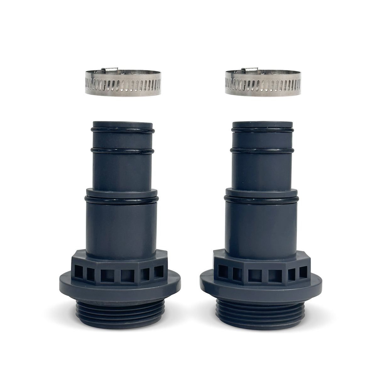 Sand Filter Pump 1 1/4" Hose Adapter & Hose Clamp(2Pc in Set)