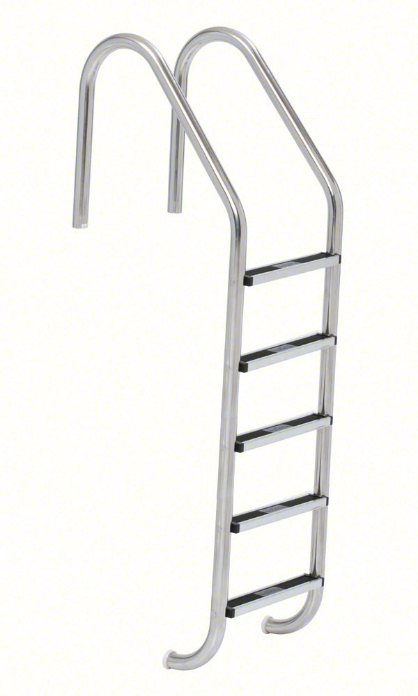 5-Step 35 Inch Wide Standard Plus Commercial Ladder 1.90 x .109 Inch - Stainless Steel Treads