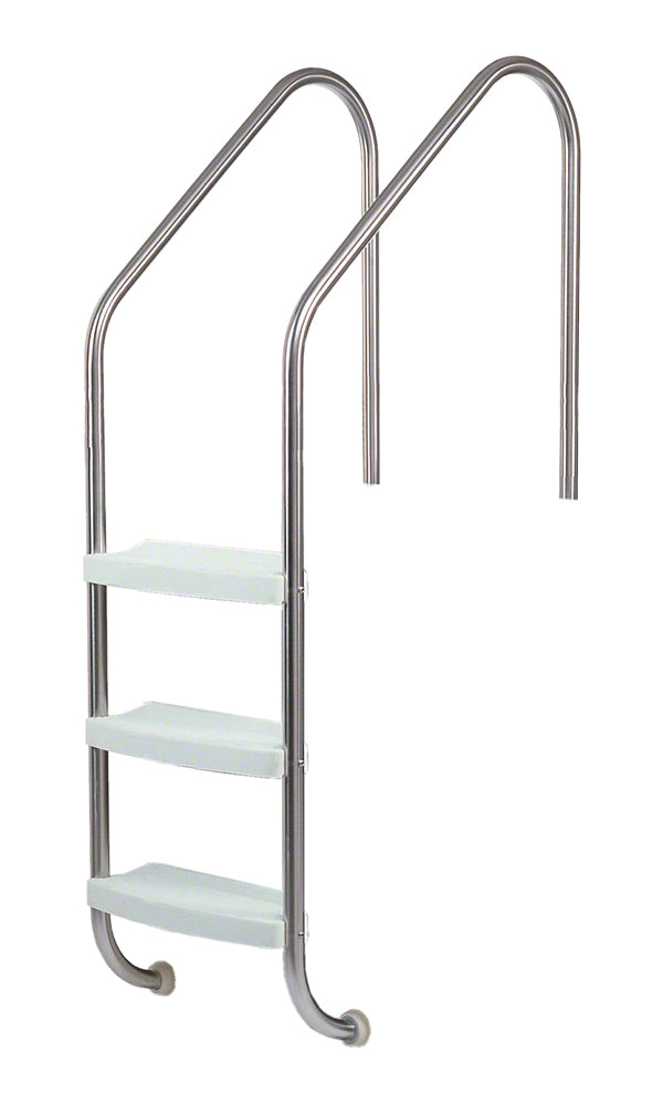 3-Step 36 Inch Wide Standard Ladder 1.50 x .120 Inch - Marine Grade