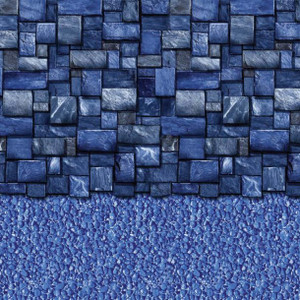 Latham Blue Slate Vinyl EZ-Bead Above Ground Liner, 21' Round 52" Wall, LA5RB2100BS2STX