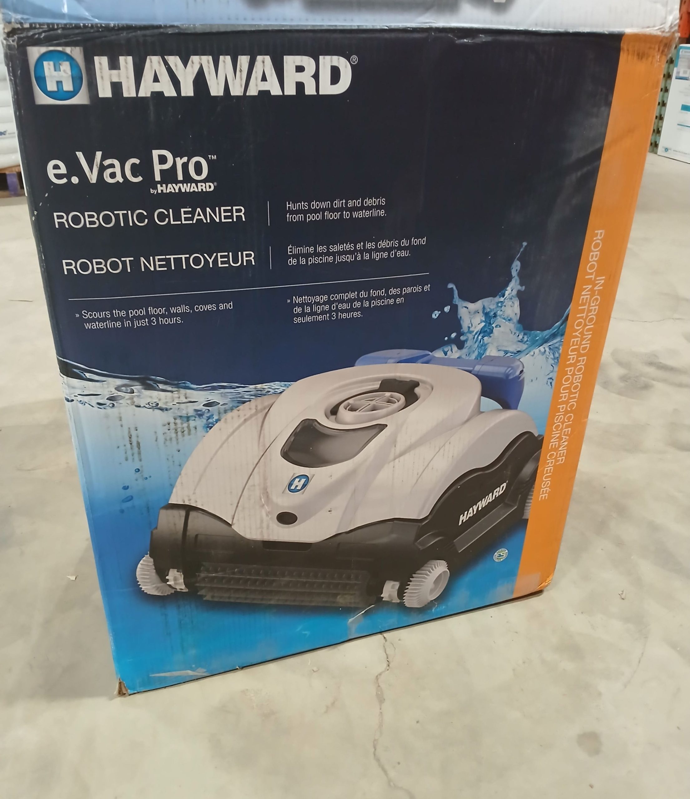 (Open Box) Hayward Evac Pro w/Caddy Robotic Pool Cleaner