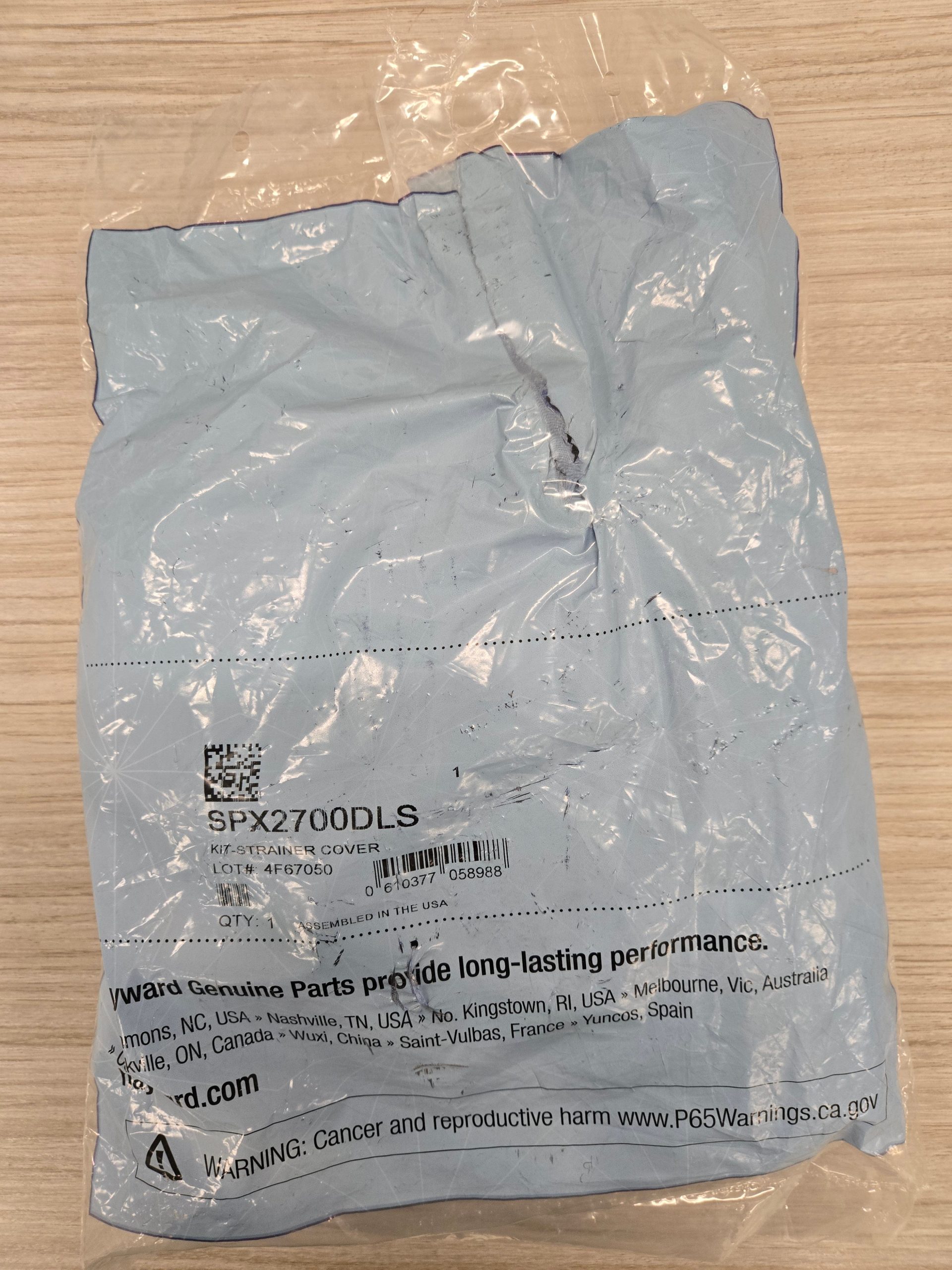 (Open Package) Hayward MaxFlo II | TurboFlo II Strainer Cover Kit - SPX2700DLS