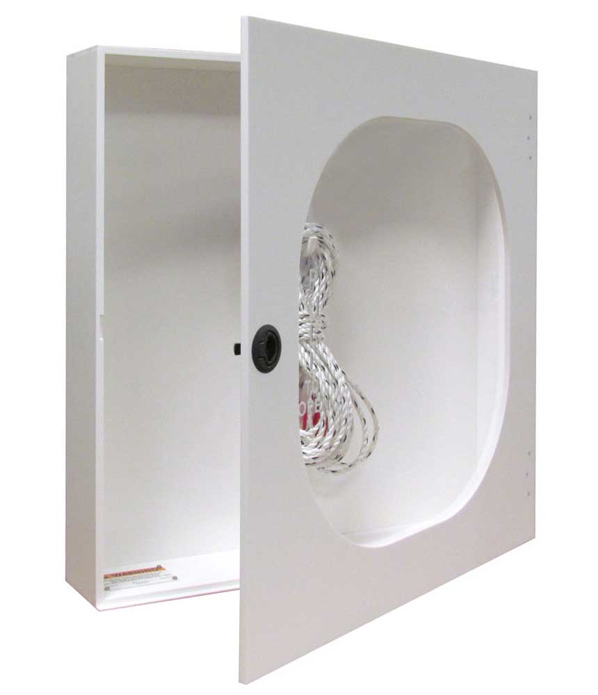 Ring Buoy Cabinet for 30 Inch Life Ring Buoy - Includes Throw Line