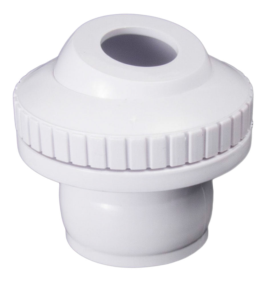 CMP | 25554-300-000 | 1.5" White Self Aligning Insider Wall Inlet Fitting | 3/4" Eye Opening