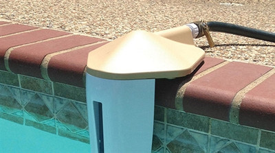 CMP Aqua Level Portable Auto Leveler with Tan Lid for Inground Pool, 25604-009-000