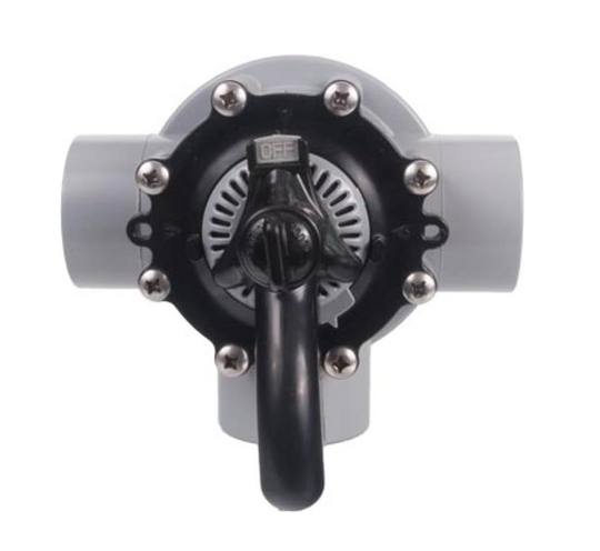 CMP 1.5" Socket x 2" Spigot Hydroseal 3-Way Diverter Valve