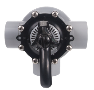 CMP Gray PVC 3-Way Diverter 2" Socket x 2.5" Spigot, 25933-201-000
