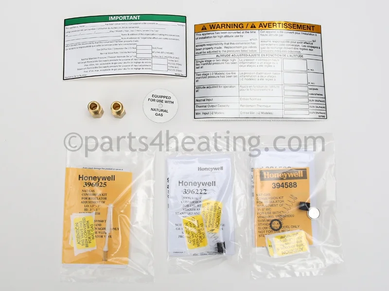 Reznor269854Gas Conversion Kit, Propane to Natural