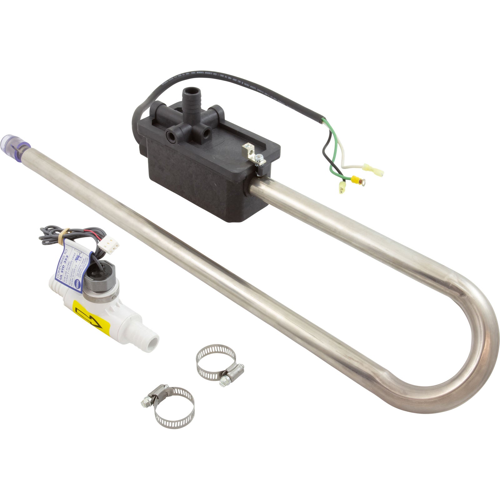 Laing 26-3473-1H-5T-F Spa Heater Assy, 4.0kW, 240V, Laing Trombone w/TCO & FlowSwitch