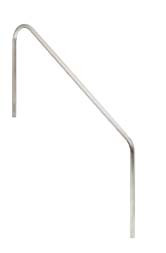S.R.Smith 4' Stainless Steel 2 Bend Deck to Stair Handrail, 2HR-6-049
